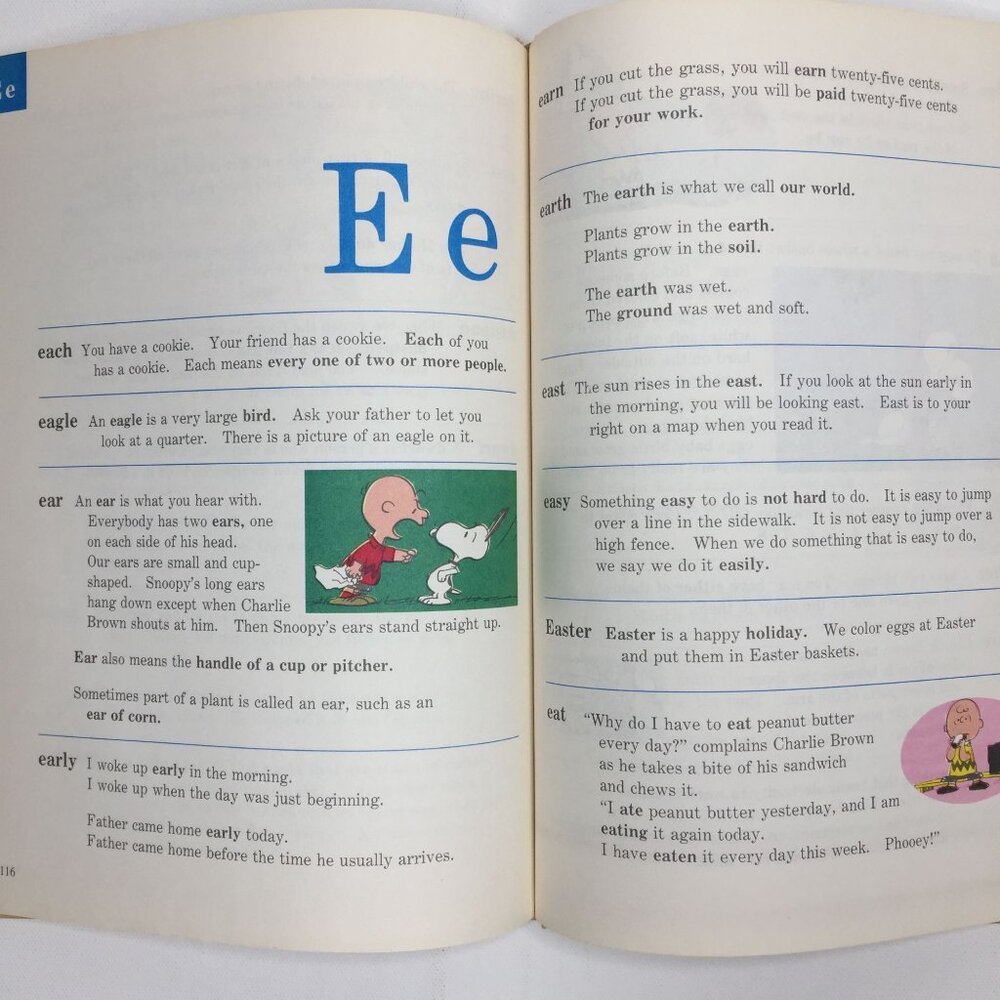 Vintage 1973 Peanuts The Charlie Brown Dictionary Incomplete Set Volumes 1-5 & 7 - Picture 11 of 16